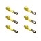 Tie 4 Safe 2" x 10' Wheel Lasso Lift Strap w/ Flat Snap Hook Tow Dolly Yellow, 6PK TWS21-2510-M3-Y-C-6 - alternate 1